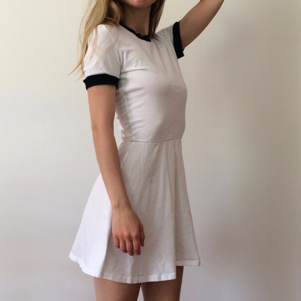 American Apparel Ringer T Shirt Dress | Size S |