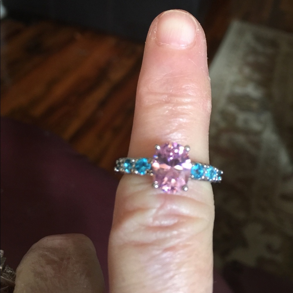 REDUCED-SS 925 Pink Topaz Ring