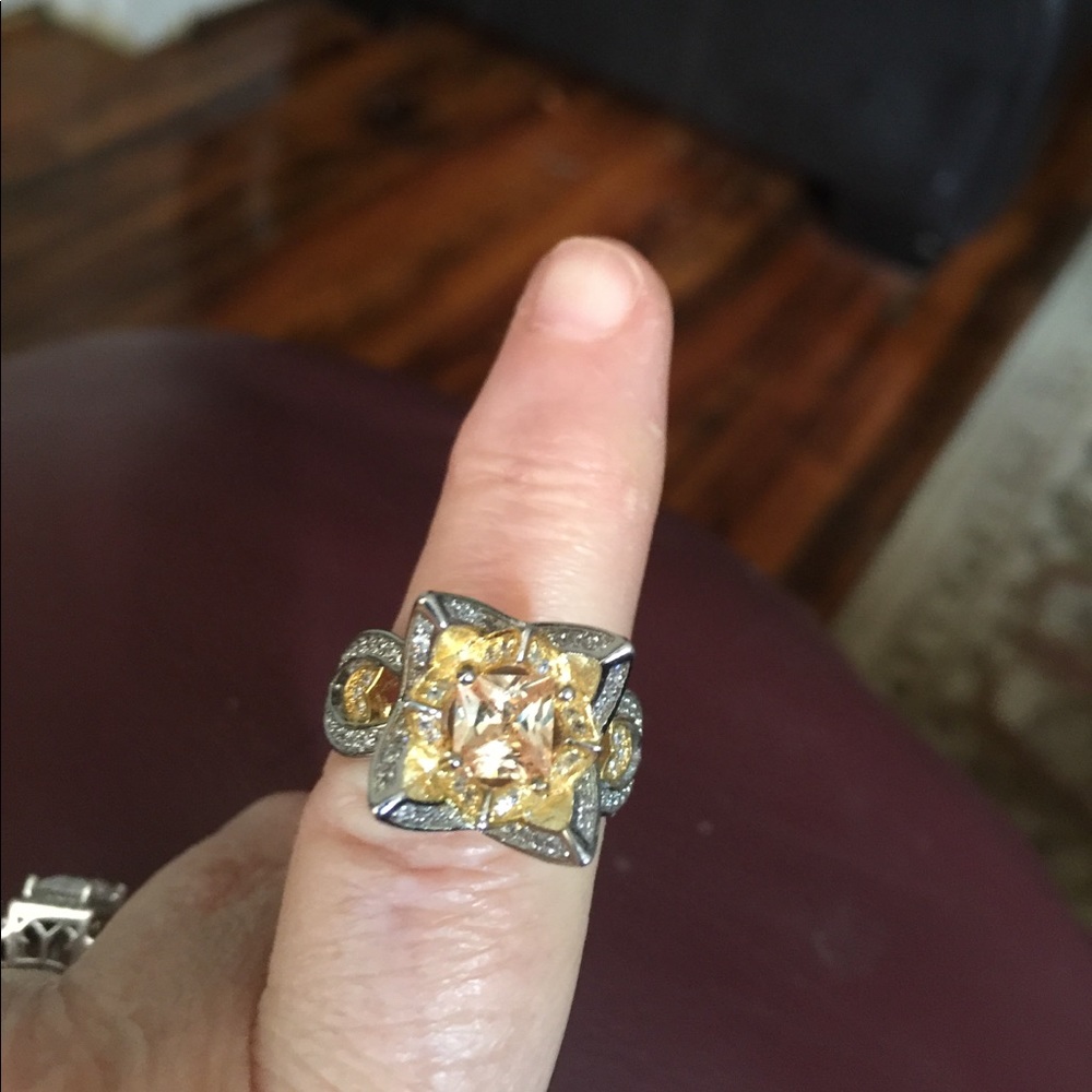 REDUCED-SS 925 Morganite center stone