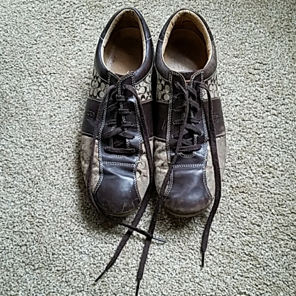 Size 11M Men's Brown Coach Tennis Shoes