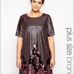Asos Curve Sequins Dress