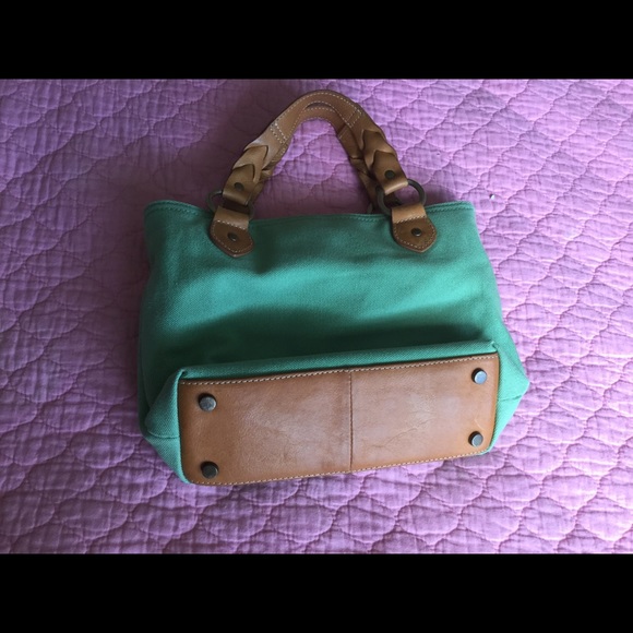 **Re-POSHED** Eddie  Bauer Canvas/leather bag CUTE - Picture 6 of 6