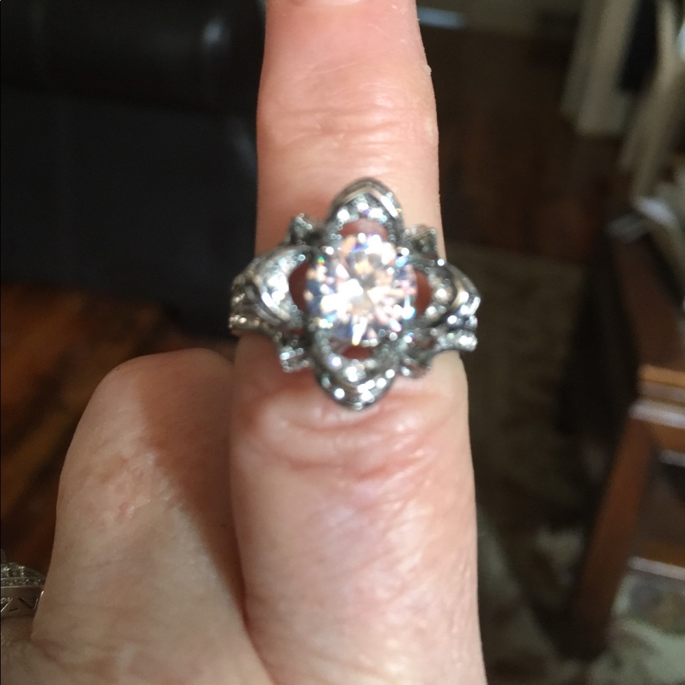 REDUCED-SS 925 White Topaz Ring