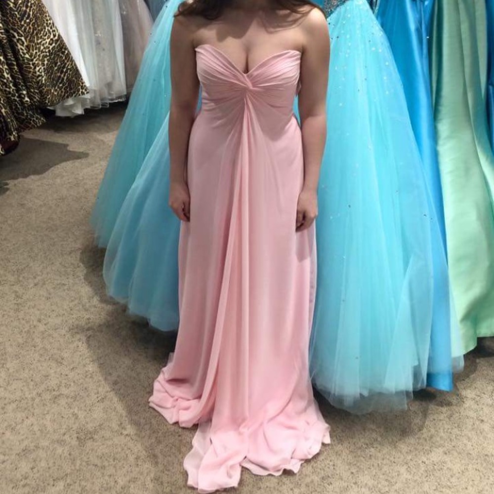 Beautiful baby pink Faviana gown size 4