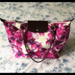 Longchamp Large Floral Le Pliage Tote