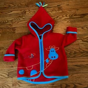 Hanna Andersson appliqued fleece SZ 80cm (2T)