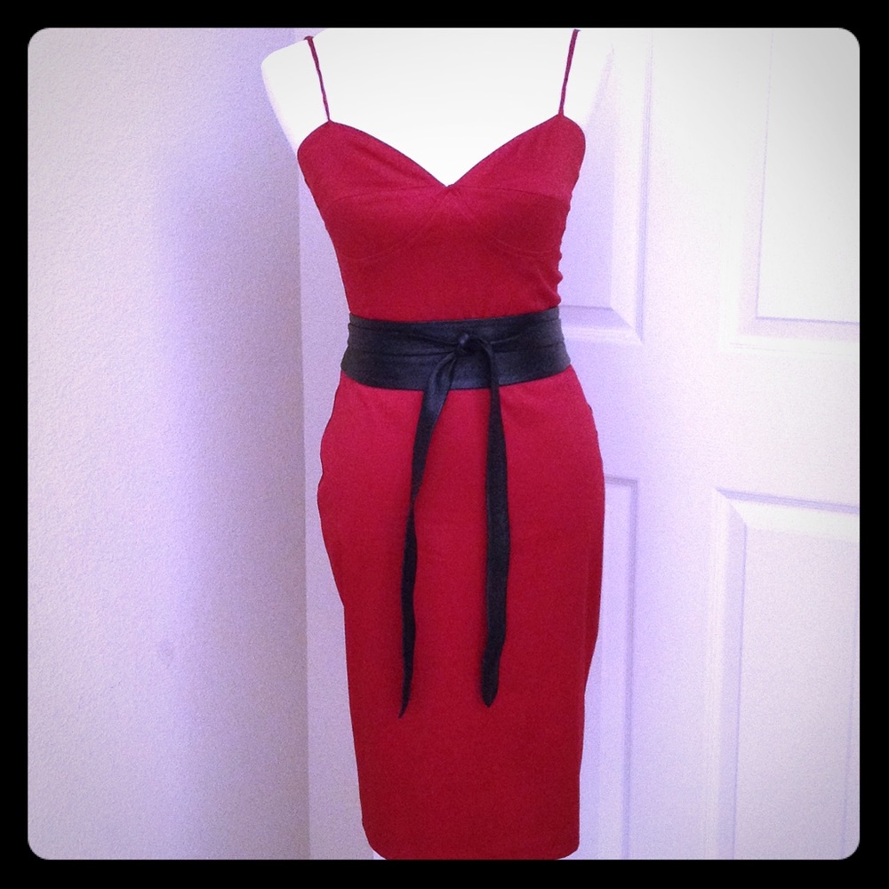 Gorgeous Ruby Red Midi Dress