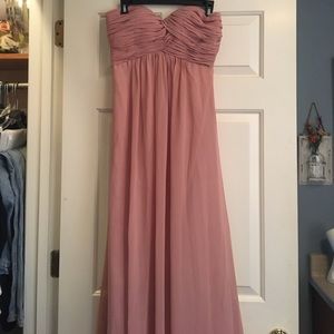 Blush pink bridesmaid dress