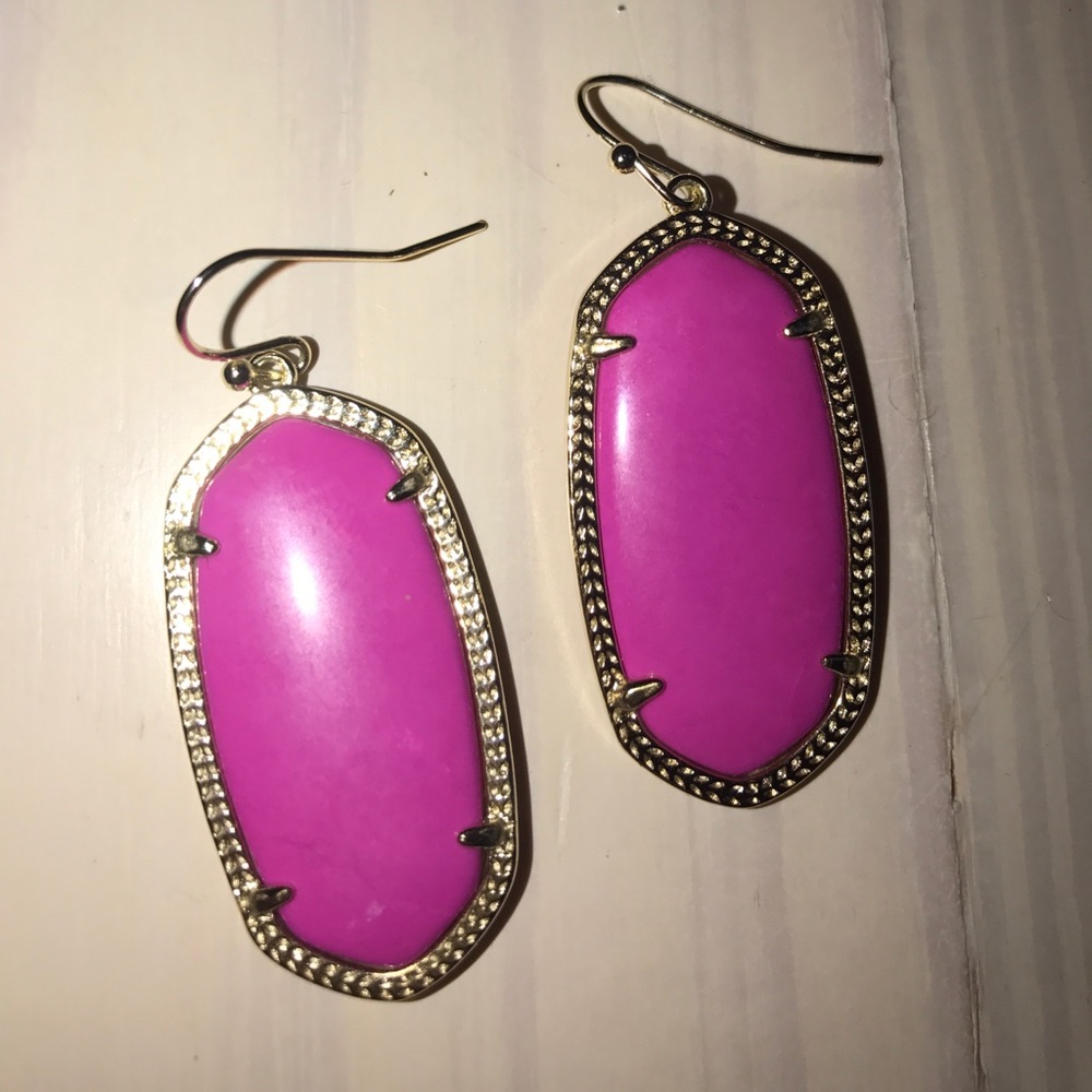 Kendra Scott Elle Earrings Hot Pink