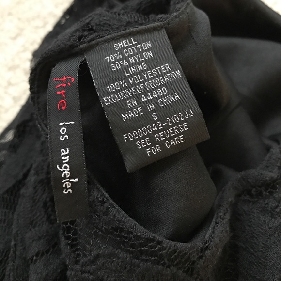 Black Lace Floral Dress - Picture 3 of 3