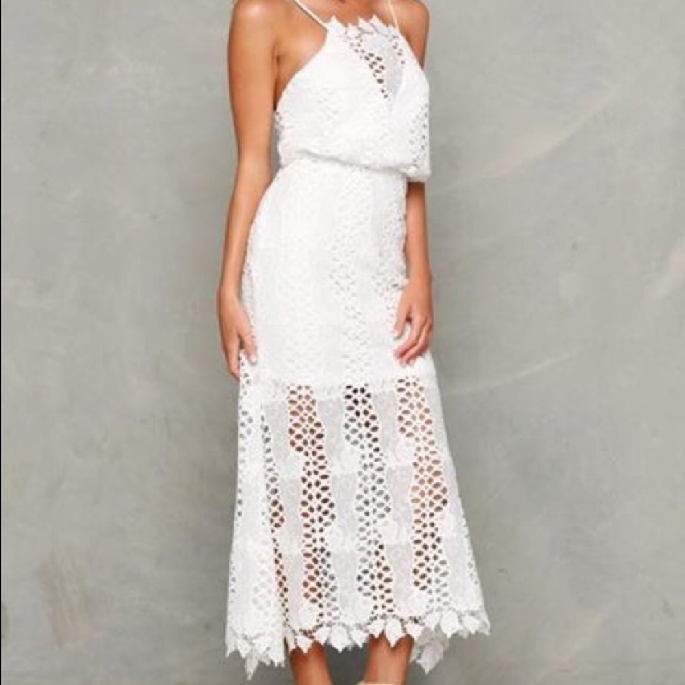 NWT white maxi dress