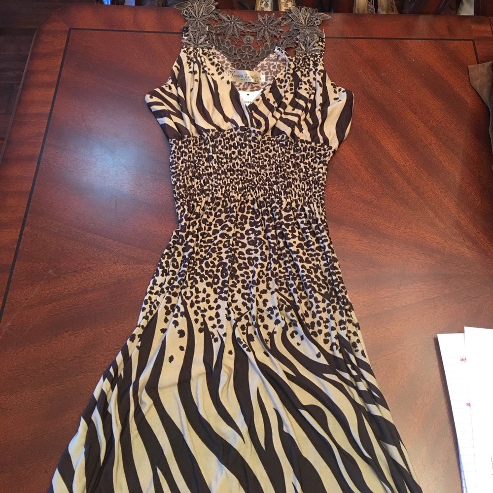 Animal print dress