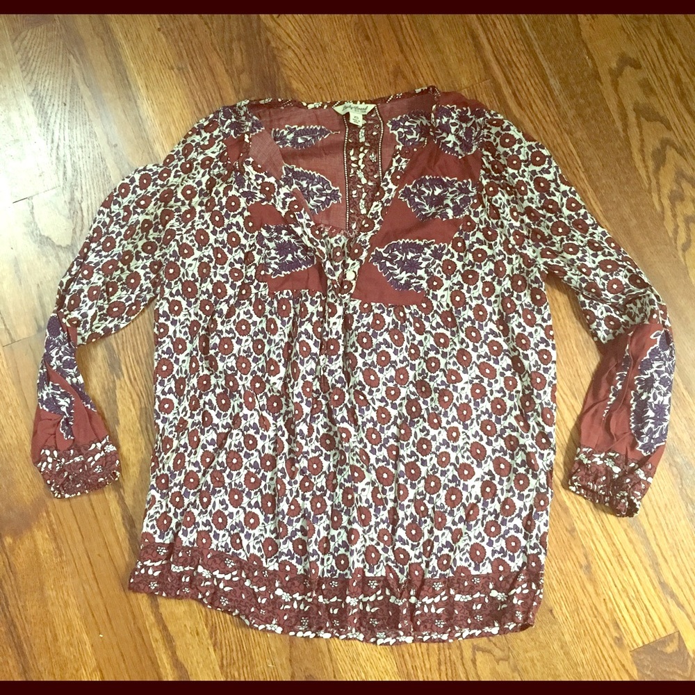 Lucky Brand boho blouse