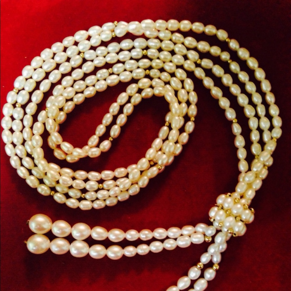 Freshwater original "one of a kind" Pearl necklace