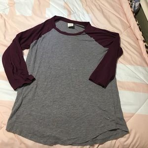 Victoria's Secret baseball T three-quarter sleeve