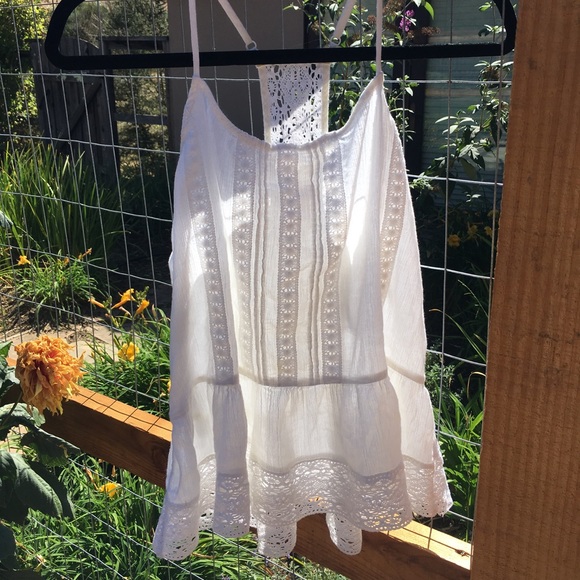 Tops - White lace top