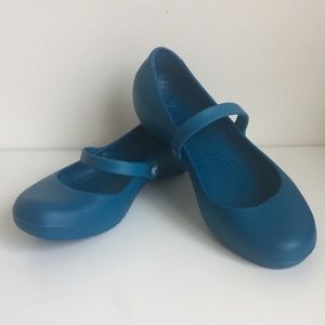 CROCS  Mary Jane style flats. Size 10