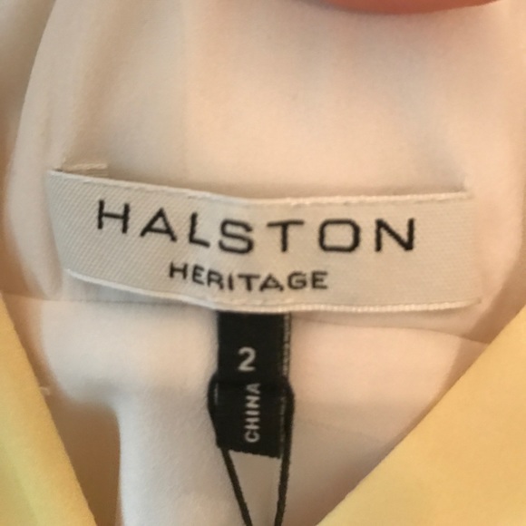 Halston Heritage - Lemon Circular Ombré Print Gown - Picture 4 of 6