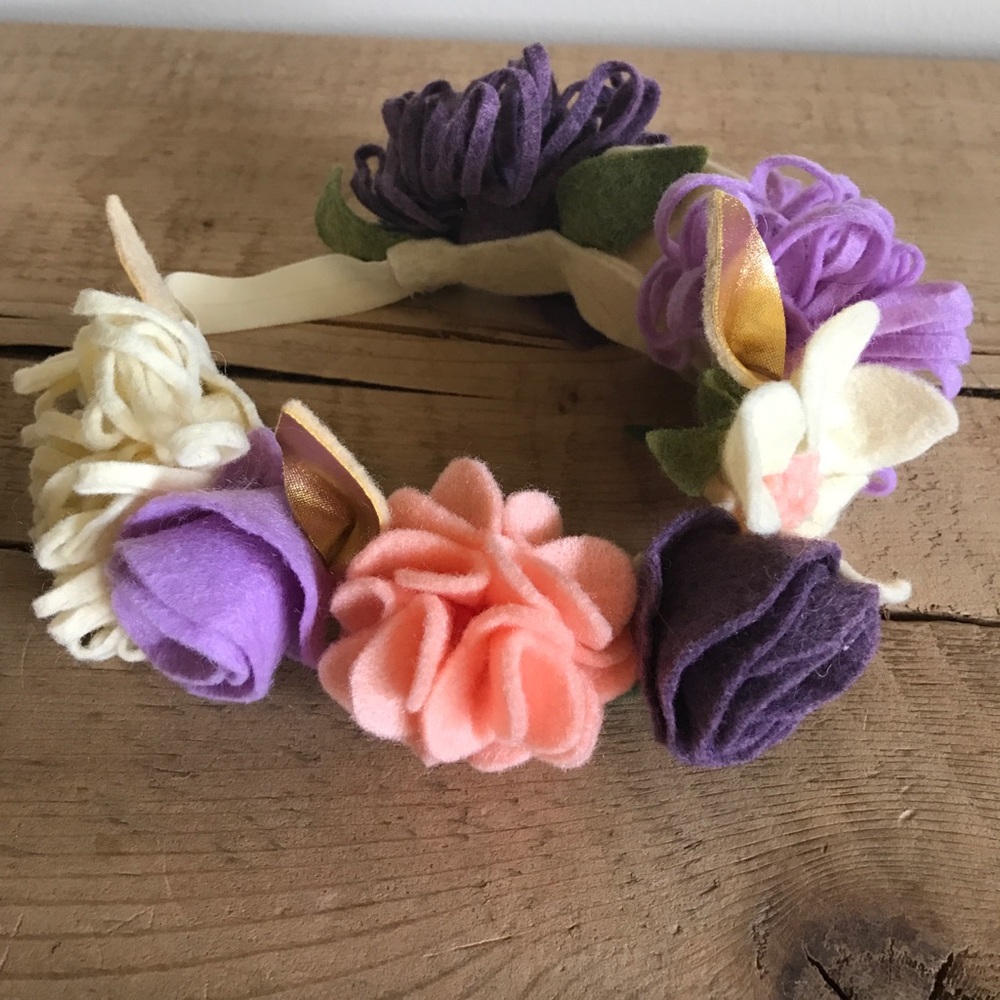 Felt Flower Headband 🌸🌺🌼