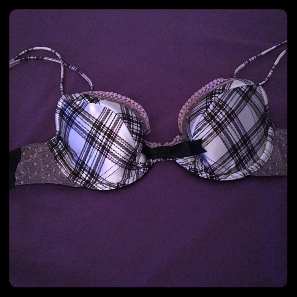 Jezebel Lingerie Plaid Lace Bra