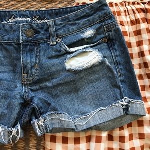 Distressed Jean Shorts