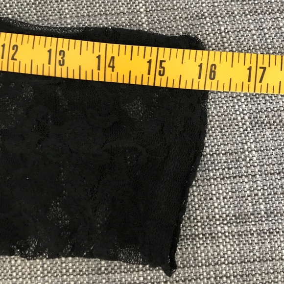 Leather look with lace knee leggings NWOT - Picture 3 of 4