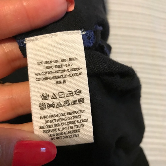 New🌈Free people linen blend rainbow top - Picture 7 of 7