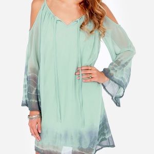 Off the shoulder Lulus tie dye dress