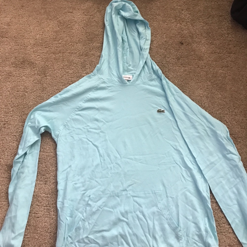 Light blue hoodie