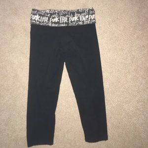 victoria's secret pink yoga pants cropped XS