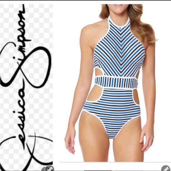 Jessica Simpson Other - NWT Jessica Simpson Marine Cut-Out Swimsuit