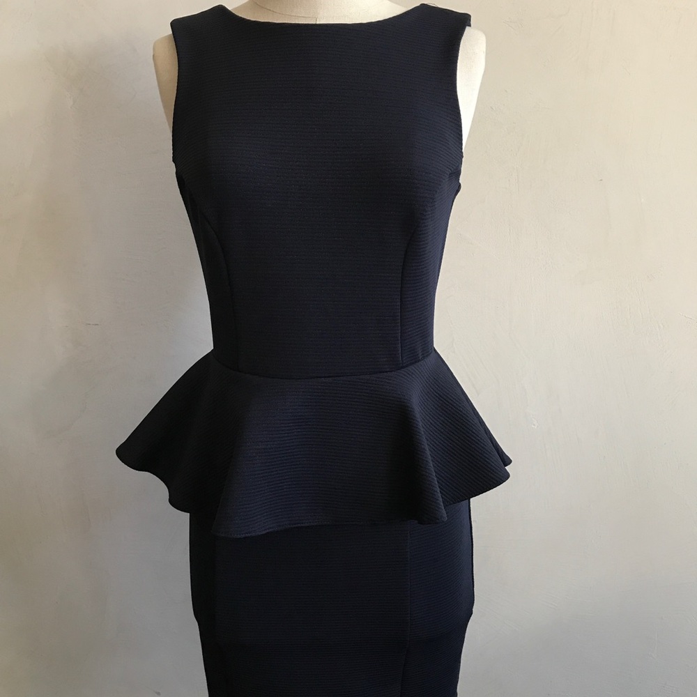 Topshop peplum dress
