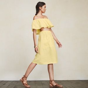Reformation Tulum Two Piece Skirt + Top