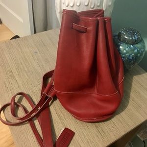 Coach Red Convertible Mini Backpack