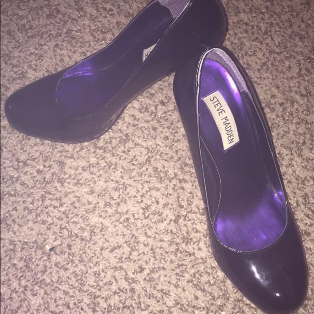 Black and purple Steve Maddens