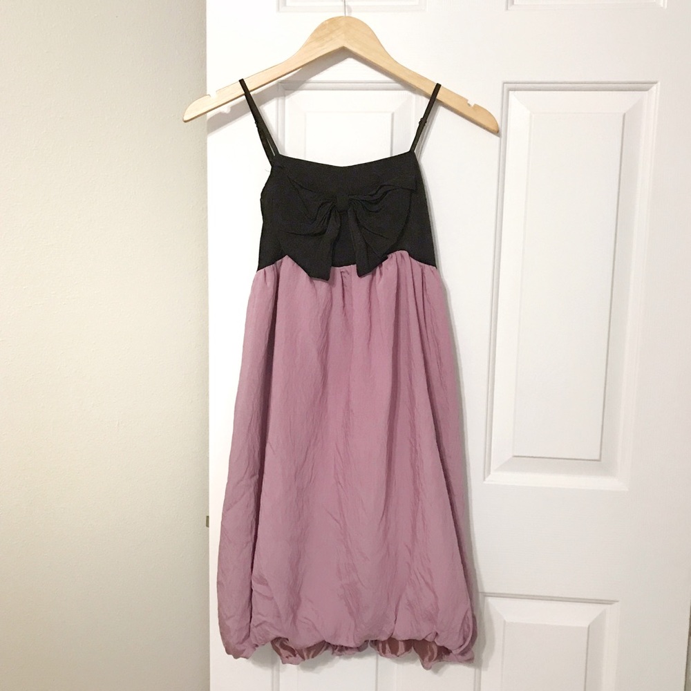 🎀Pink Purple Black Bow Party or Homecoming Dress