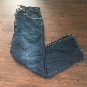 Mens Red Camel jeans dark wash Size 36 x 32