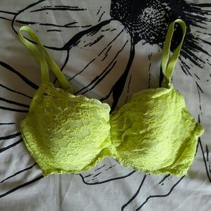 Lacey chartreuse Victoria's Secret bra