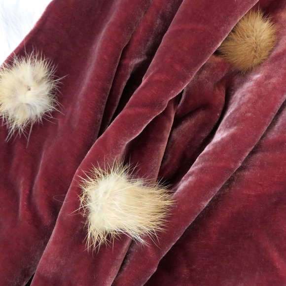 Rabbit Fur Silk Scarf - Picture 5 of 7