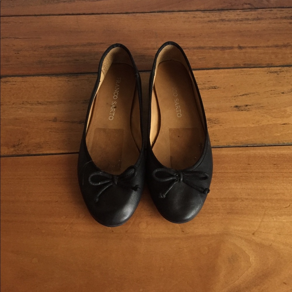 Franco Sarto Black Ballet Flats