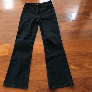 NYDJ Black Jeans. Spandex and cotton.