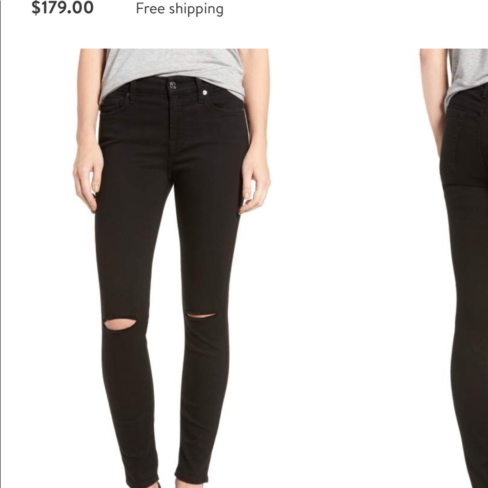 7 All mankind jeans b(Air) skinny jeans in black