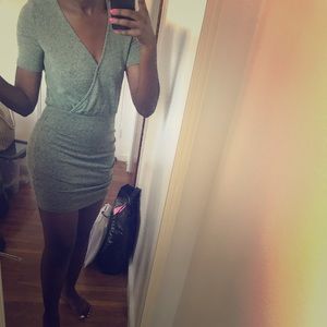 Zara Olive Green wrap dress