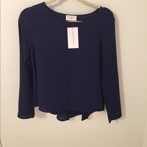 Women's navy blouse