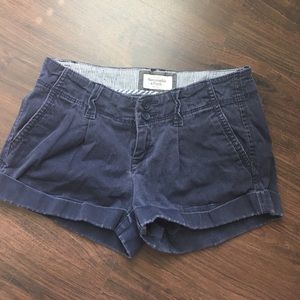 Abercrombie and Fitch Navy Shorts
