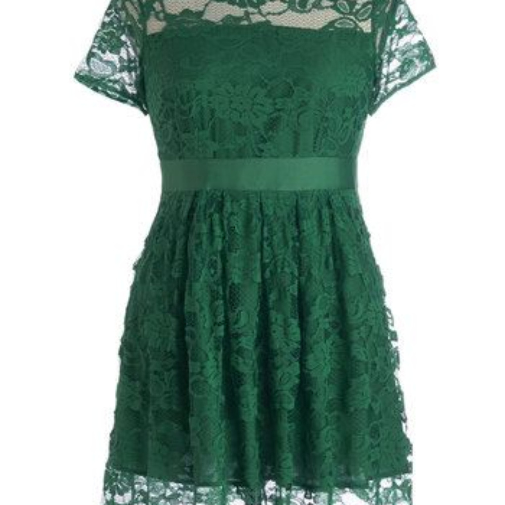 BB Dakota Emerald Lace Dress size 20 (runs small)