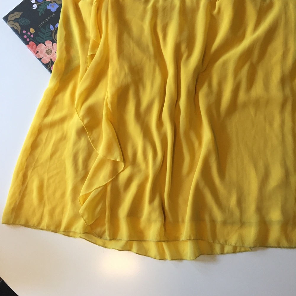 Mustard yellow one shoulder dress. - Picture 4 of 4