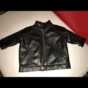 Baby Boys Leather Like Jacket