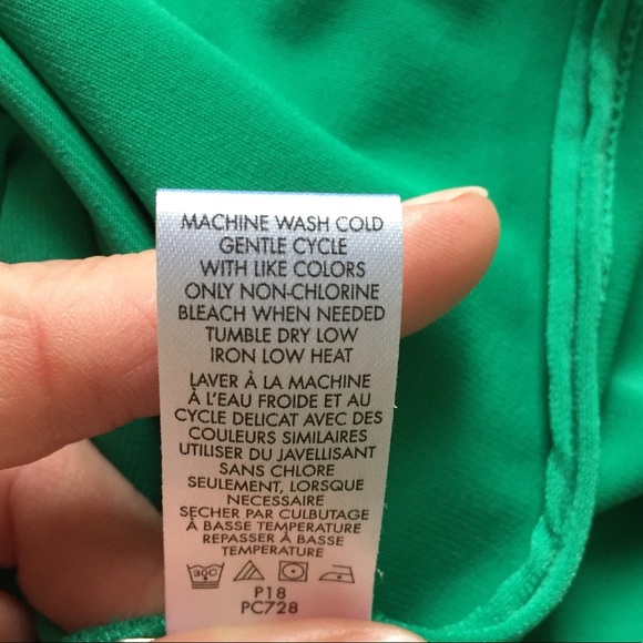 Calvin Klein Kelly Green Sleeveless Midi Dress Sm - Picture 6 of 8