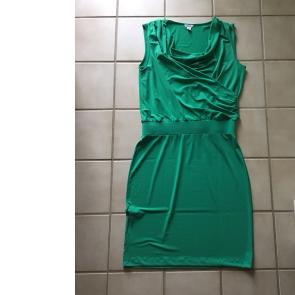 Calvin Klein Kelly Green Sleeveless Midi Dress Sm - Picture 2 of 8